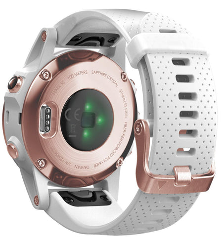 Garmin Watch Fenix 5S Rose Gold White Band