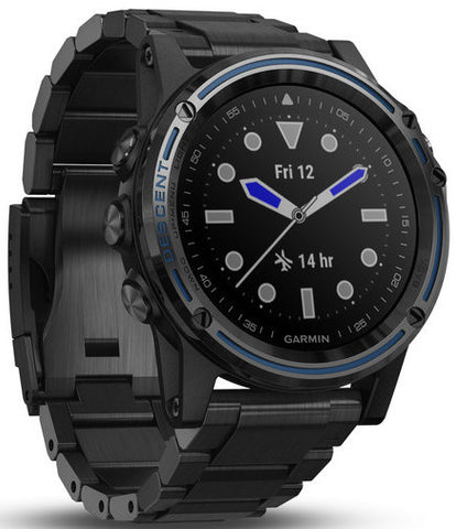 Garmin Watch Descent Mk1 Grey Sapphire Titanium DLC Titanium Band
