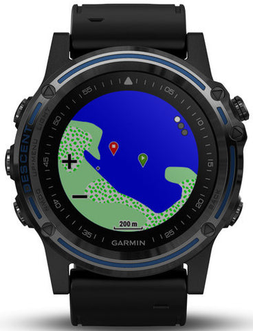 Garmin Watch Descent Mk1 Grey Sapphire Titanium Black Band D