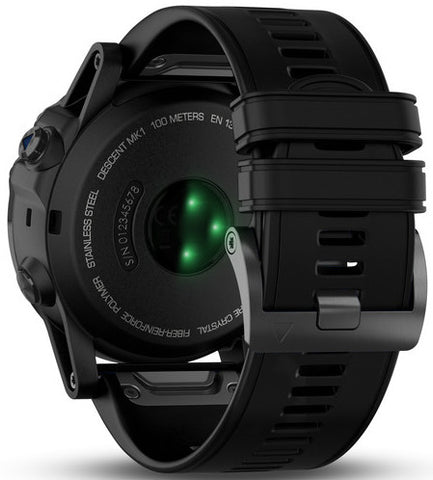 Garmin Watch Descent Mk1 Grey Sapphire Titanium Black Band D