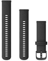 Garmin Watch Band Quick Release Black with Slate Hardware