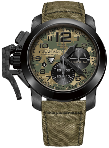 Graham Watch Chronofighter Black Arrow Digicamo 2CCAU.G05A.GREEN CANVAS