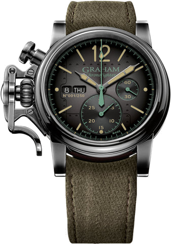 Graham Watch Chronofighter Vintage Aircraft Limited Edition 2CVAV.B17A.GREEN CANVAS