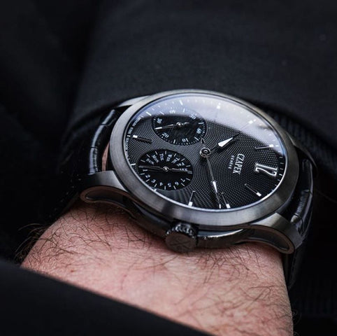 Czapek Watch Quai des Bergues Guilloche Ricochet Titanium Black Prince Limited Edition