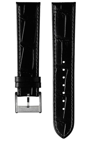 Hamilton Strap Jazzmaster Aligator Leather Black H600.325.112