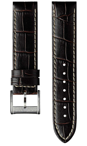 Hamilton Strap Jazzmaster Aligator Leather Brown H600.325.101