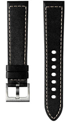 Hamilton Strap Khaki Field Leather Black H600.704.110