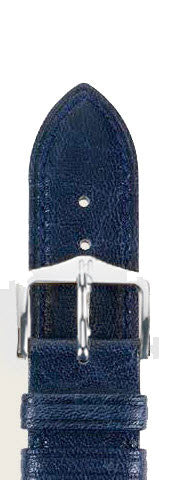Hirsch Strap Ascot Blue Large 24mm