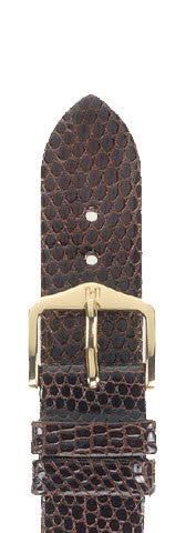 Hirsch Strap Lizard Brown Large 19mm