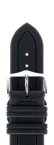 Hirsch Strap Hevea Black Large 22mm