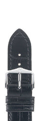 Hirsch Strap Duke Black Large 24mm