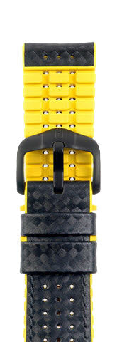 Hirsch Strap Ayrton Yellow Large 22mm