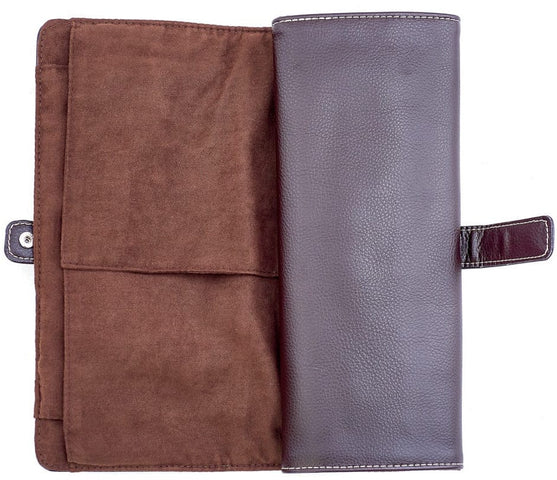 Leanschi Watch Case Chocolate Velvet Pouch