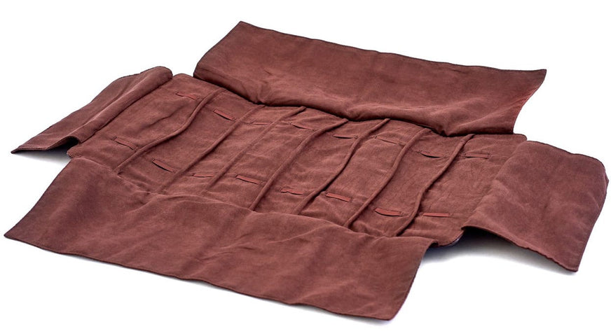 Leanschi Watch Case Chocolate Velvet Pouch