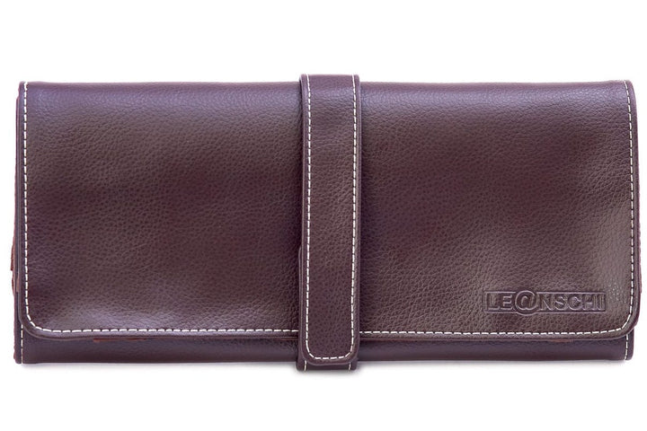 Leanschi Watch Case Chocolate Velvet Pouch