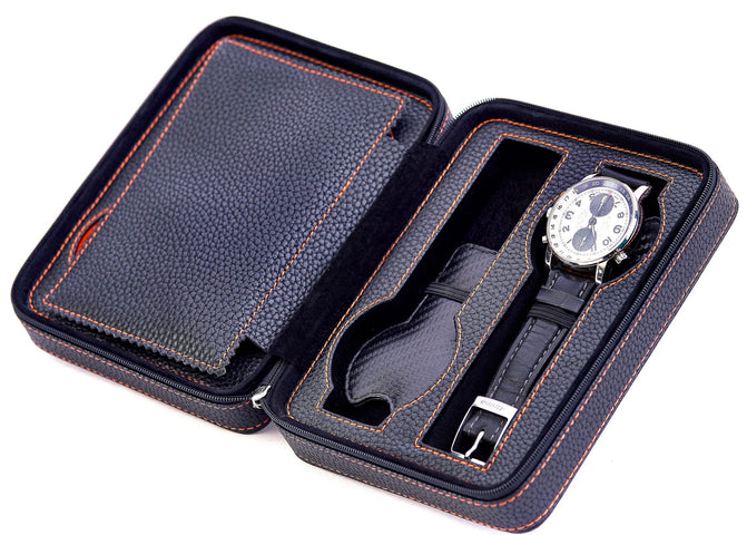 Leanschi Watch Case Black And Orange