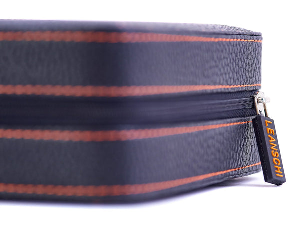 Leanschi Watch Case Black And Orange