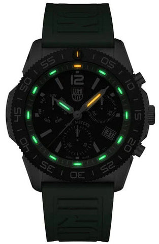 Luminox Sea Pacific Diver Chronograph 3140 Black Green Watch