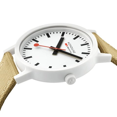 Mondaine Essence White D Watch