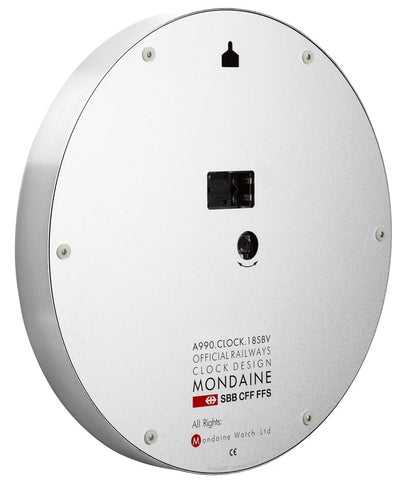 Mondaine Clock Wall Kitchen Silver Watch