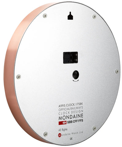 Mondaine Clock Wall Kitchen Copper Watch