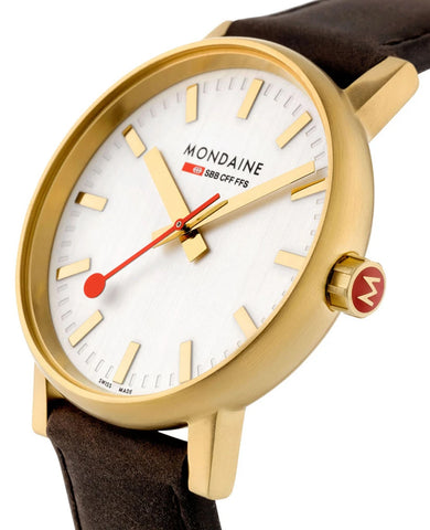 Mondaine Evo2 30 Gold IP Watch