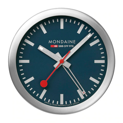Mondaine Clock Deepest Blue D