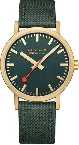 Mondaine Classic Forest Green Watch