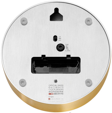 Mondaine Clock Alarm Forest Green