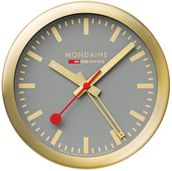 Mondaine Clock Alarm Good Gray A997.MCAL.86SBG