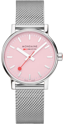 Mondaine Evo2 Sunrise 35mm Pink Watch