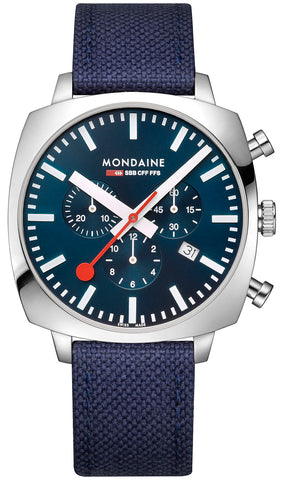 Mondaine Official Swiss Railways Cushion Set Watch