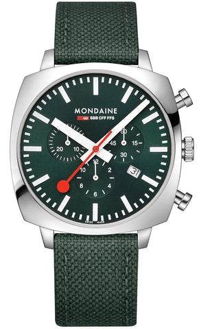 Mondaine Official Swiss Railways Cushion Set Watch