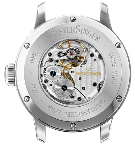 MeisterSinger N. 01 Mens Suede Dark Brown Watch