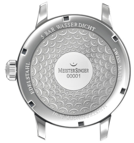 MeisterSinger N. 01 Mens Suede Grey Watch