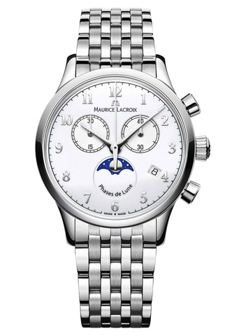 Maurice Lacroix Watch Les Classiques Chronographe Phases De Lune Ladies LC1087-SS002-120