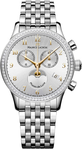 Maurice Lacroix Watch Les Classiques Moonphase Chrono Ladies LC1087-SD502-121-1