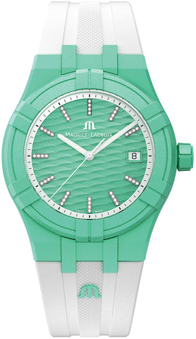 Maurice Lacroix Watch Aikon Quartz TIDE Light Green AI2008-CCCC1-3A0-0