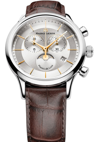 Maurice Lacroix Watch Les Classique Gents Moonphase Chrono LC1148-SS001-132-1