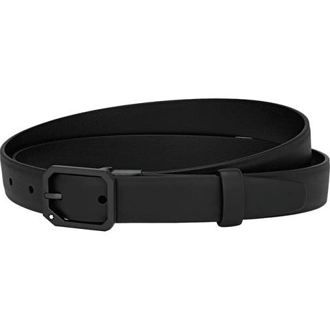 Montblanc Belt Frame Matt Black PVD Pin Buckle Black 123902