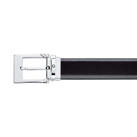 Montblanc Belt 30mm Reversible Black/Brown Leather Pin Buckle 128140.