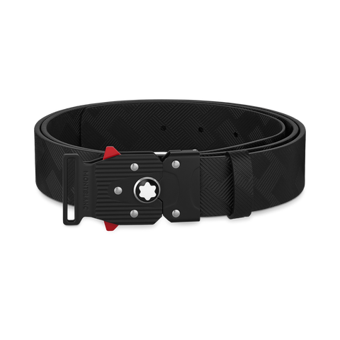 Montblanc M Lock Black Leather 35mm Belt, 129992