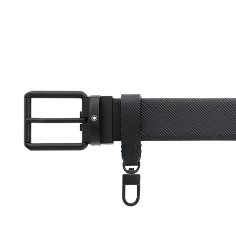 Montblanc Printed Black/Plain Black 35 mm Reversible Leather Belt 131183_2