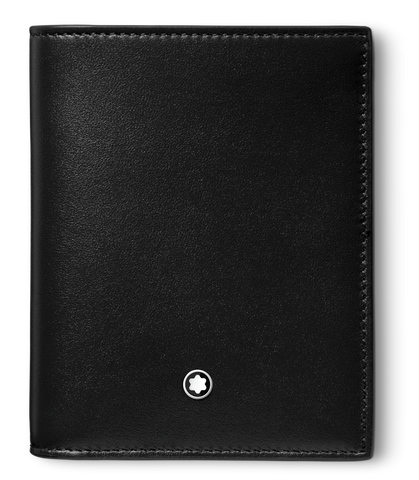 Montblanc Wallet Meisterstuck Compact 6cc Black 129677.