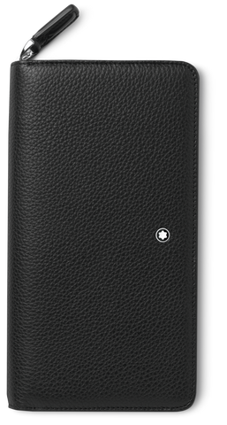 Montblanc Wallet Meisterstuck Soft Grain Zip Around 12cc Black 126255.