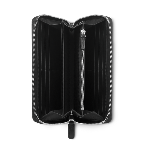 Montblanc Wallet Meisterstuck Soft Grain Zip Around 12cc Black D