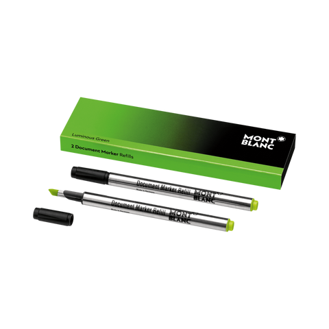 Montblanc Writing Accessories 2 Document Marker Refills Luminous Green 128253.