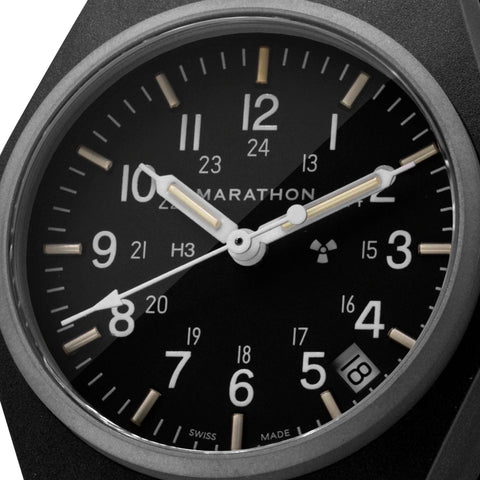 Marathon General Purpose Black Quartz With Date GPQ Watch