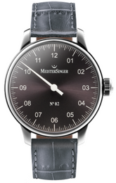 MeisterSinger Watch N. 02 AM6607 Croco Print Grey