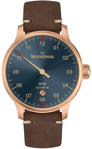 Meistersinger Watch N.03 Bronze Line AM917BR